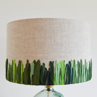 Green Meadow Embroidered Lampshade