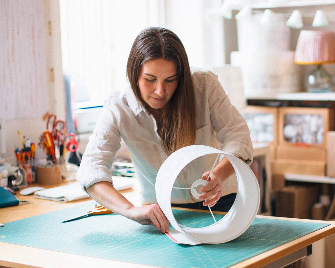 Lino print and lampshade making workshop brighton