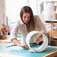 Lino print and lampshade making workshop brighton