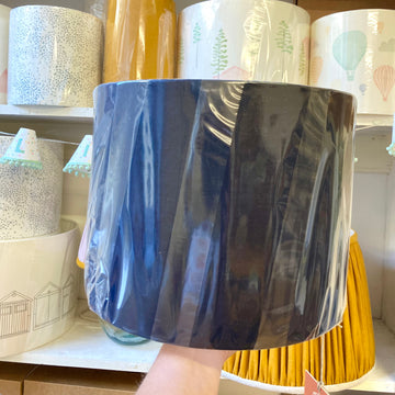 Sample Sale - Navy Linen Lampshade