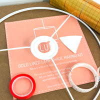 Lampshade Making Kit Gold Lined - large