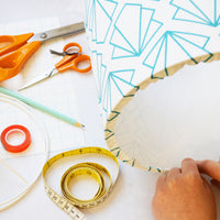 Lampshade Making Kit With Fabric - Medium