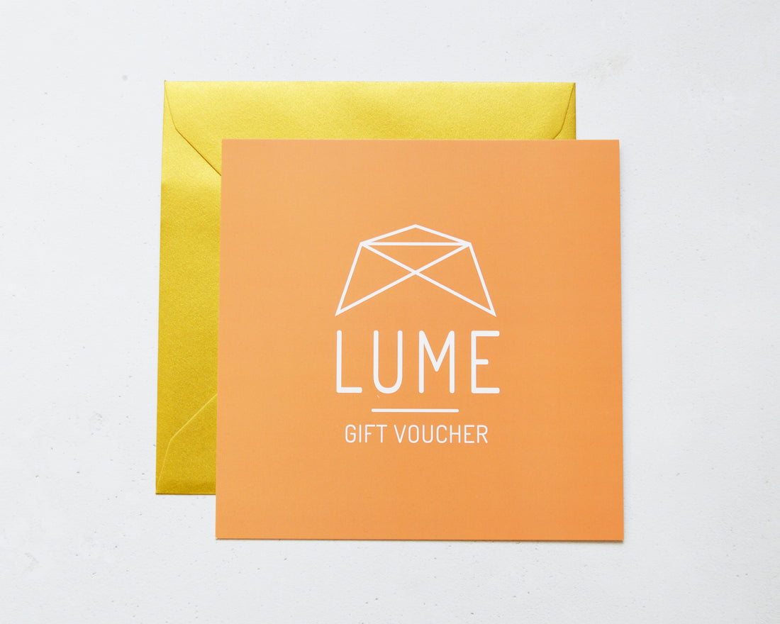Lume Lighting gift voucher lampshade making workshop