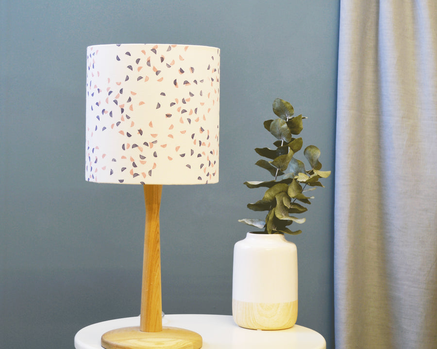 Patterned Drum Table Lamp