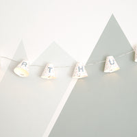 Personalised fairy lights in blue