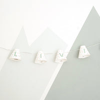 Personalised fairy lights in green