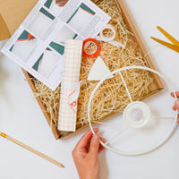 Lampshade Making Kit With Fabric - Small