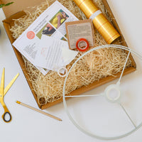 Lampshade Making Kit Gold Lined - large