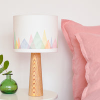 Colourful Mountains Drum Table Lampshade