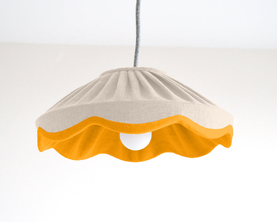 small scallop ceiling lampshade