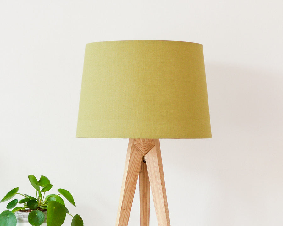 Olive Linen Tapered Lampshade
