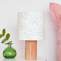 Green and Grey Segments Drum Table Lampshade