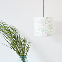 Green and Grey Segments Drum Ceiling Lampshade