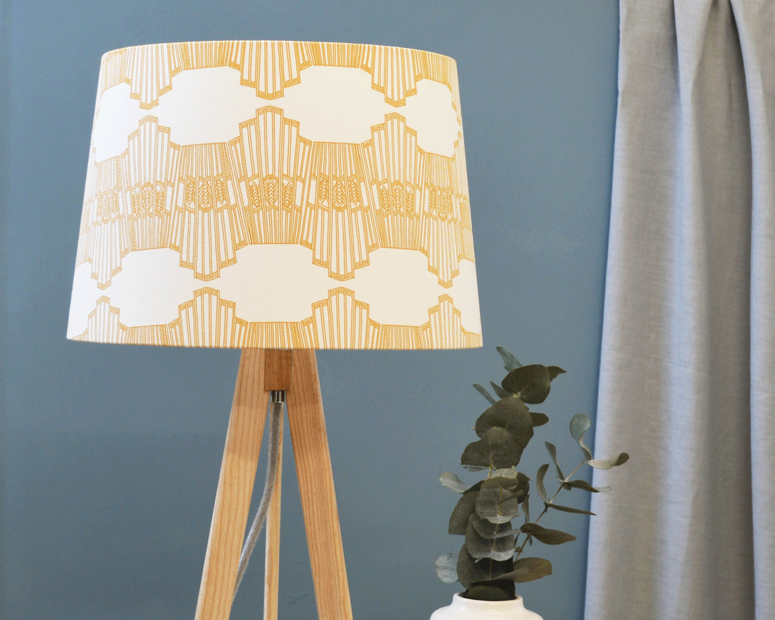 Yellow Tapered Table Lamp Shade